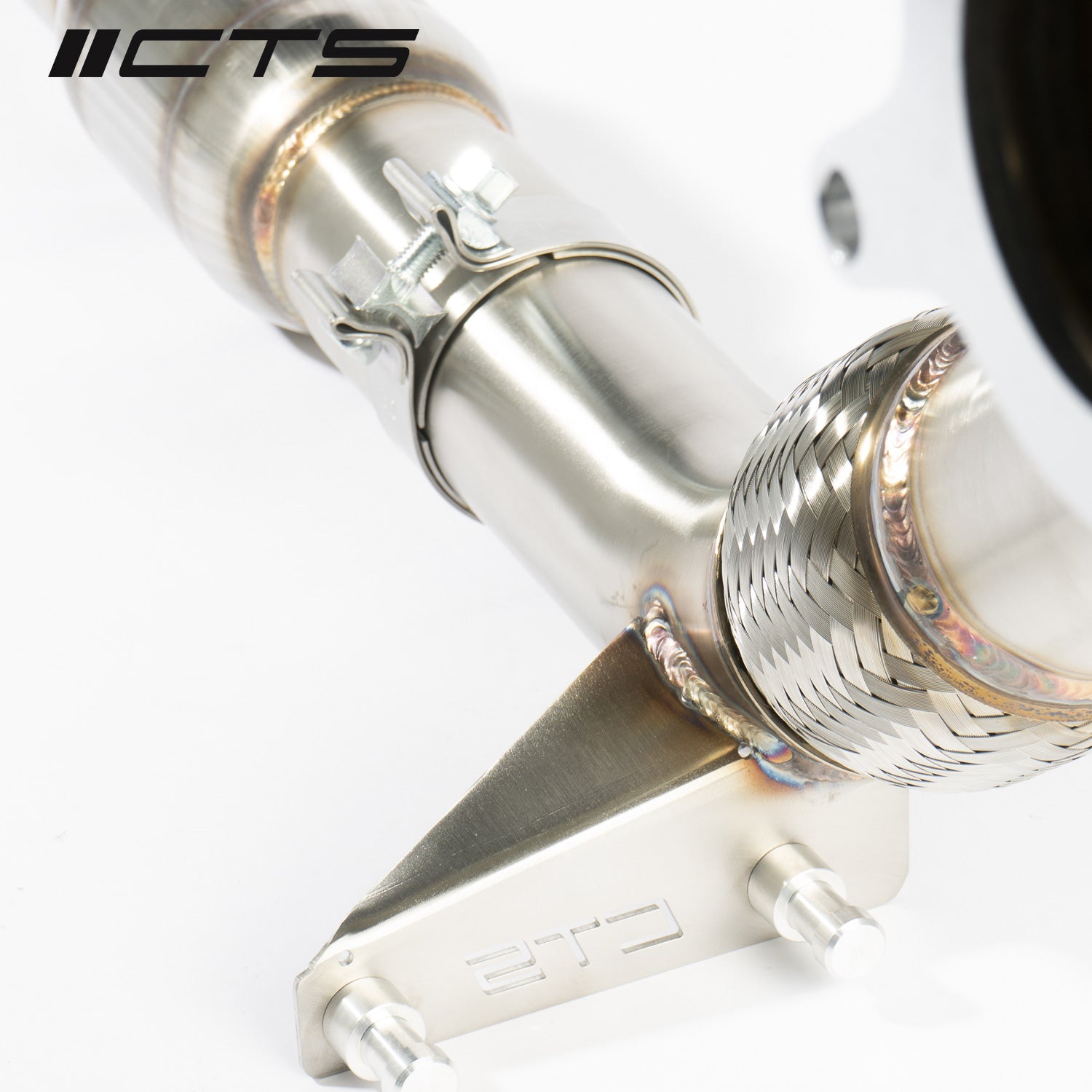 CTS Turbo MK6 Golf R 2.0T; MK2 Audi TT Quattro/TT-S 2.0T; 8P A3 Quattro/S3 2.0T High Flow CAT Downpipe CTS Turbo EXH-DP-0003-CAT
