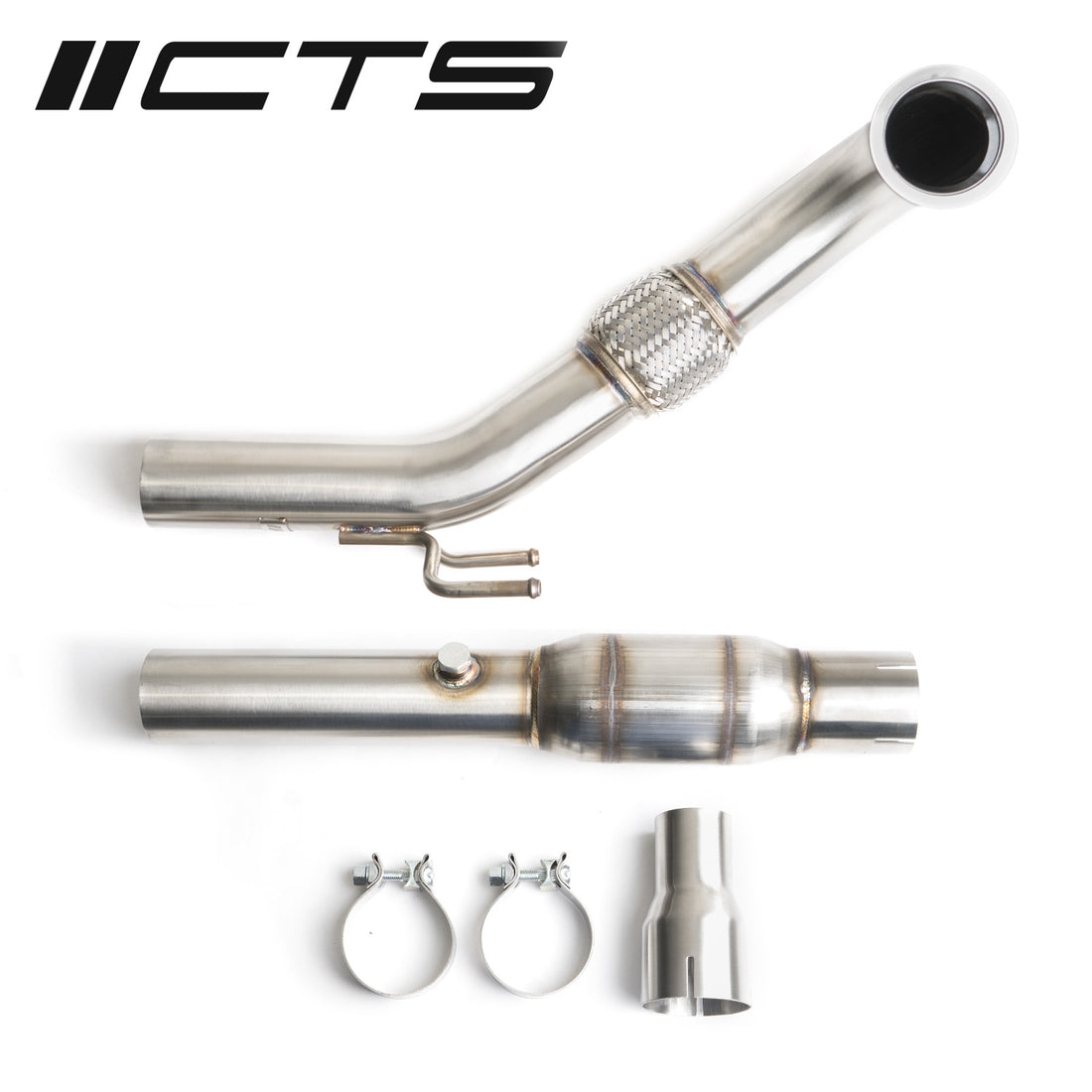 CTS Turbo Gen3 1.8T/2.0T TSI Downpipe with High-Flow Cat CTS Turbo EXH-DP-0013-CAT
