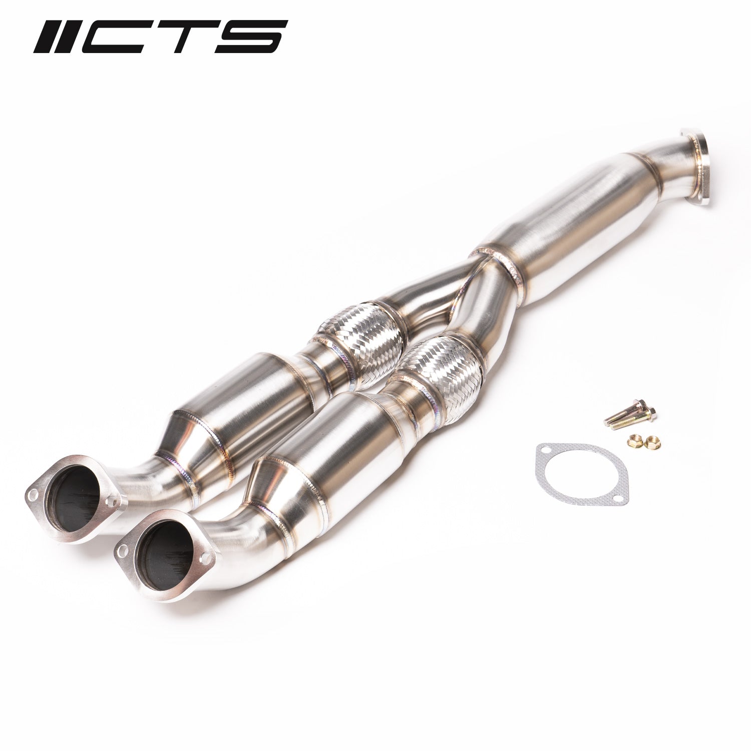 CTS Turbo Nissan R35 GT-R Resonated Y-pipe/Mid-pipe High-Flow Cat CTS Turbo EXH-TP-0015-CAT