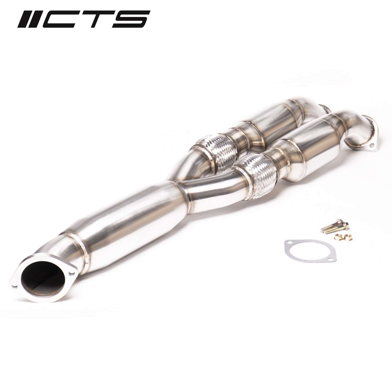 CTS Turbo Nissan R35 GT-R Resonated Y-pipe/Mid-pipe High-Flow Cat CTS Turbo EXH-TP-0015-CAT