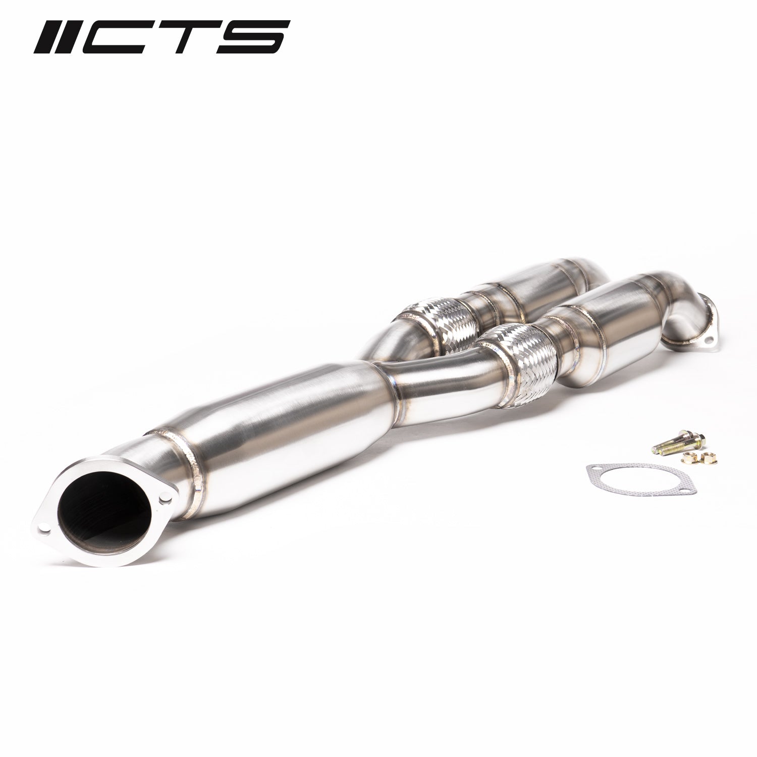 CTS Turbo Nissan R35 GT-R Resonated Y-pipe/Mid-pipe High-Flow Cat CTS Turbo EXH-TP-0015-CAT