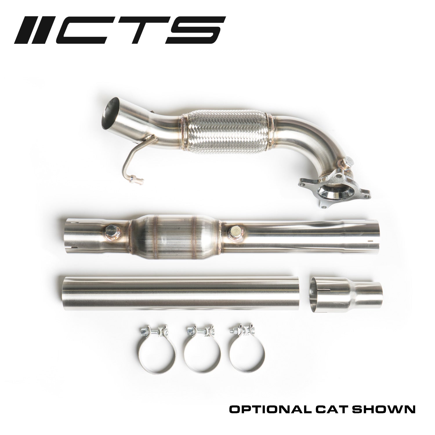 CTS Turbo Audi/VW 2.0T FWD Exhaust Downpipe (MK5; MK6; 8P A3; 8J TT) CTS Turbo EXH-DP-0001