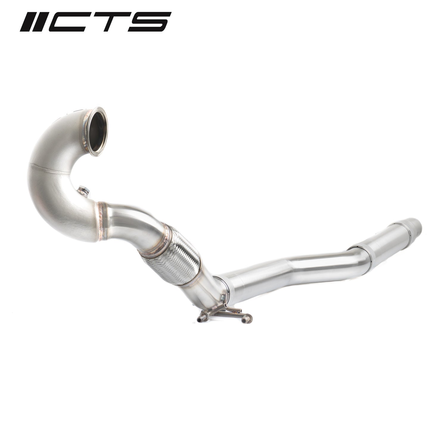 CTS Turbo MQB AWD Exhaust Downpipe (MK7/MK7.5 Golf AWD; Golf R; A3/S3/TT/TT-S Quattro) CTS Turbo EXH-DP-0015