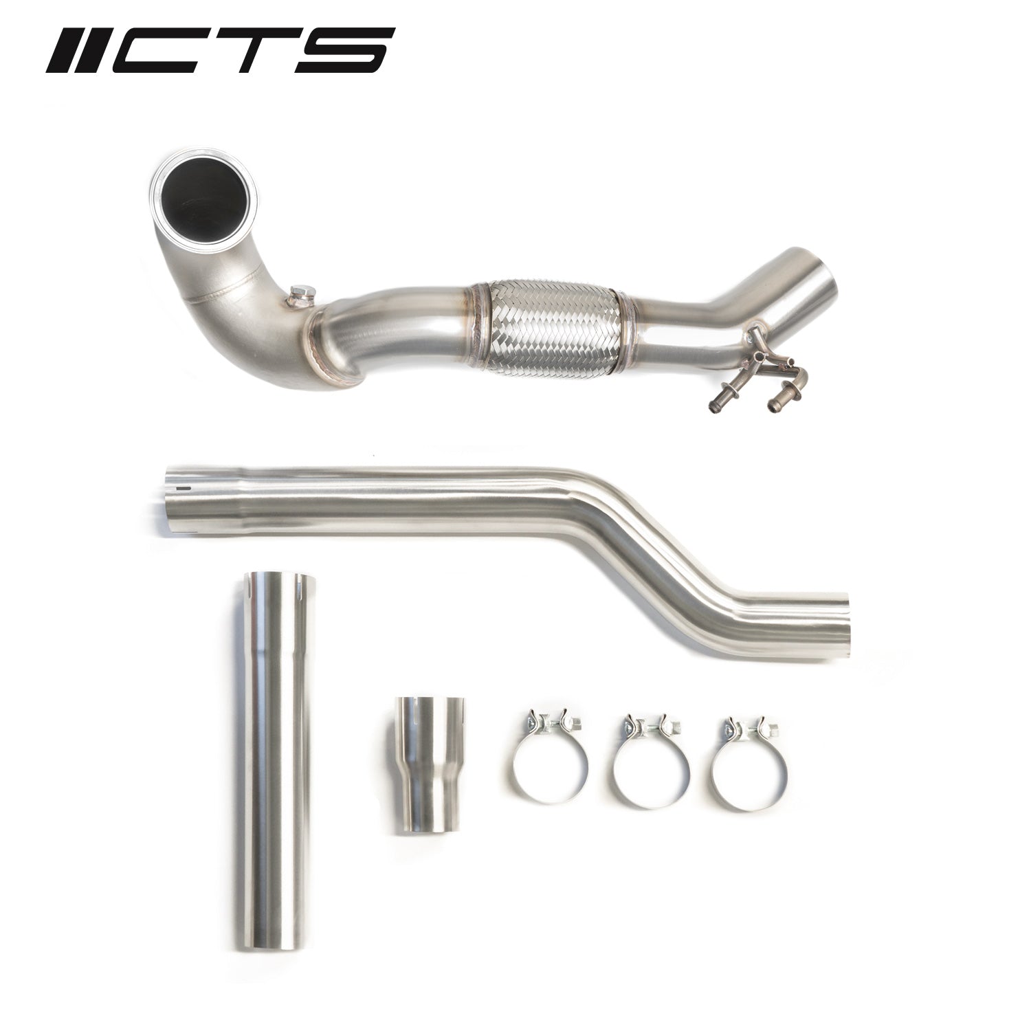 CTS Turbo MQB VW Tiguan and Audi Q3 AWD 1.8T/2.0T Downpipe (2017+) CTS Turbo EXH-DP-0015-T