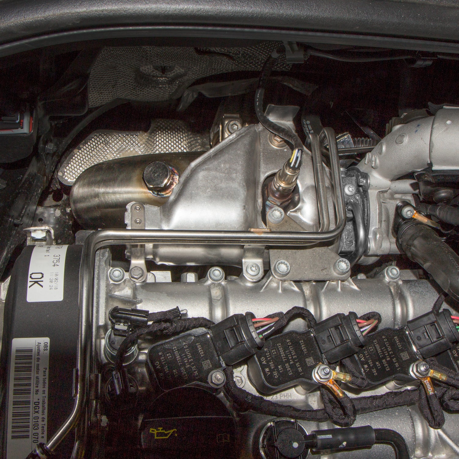 CTS Turbo MK6/MK7 Jetta SE 1.4T; MK7 Golf 1.4T 3" Downpipe with HIGH-FLOW CAT CTS Turbo EXH-DP-0033-CAT