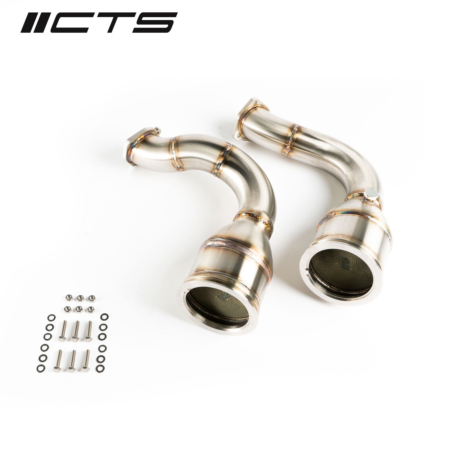 CTS TURBO Audi RSQ8 and Lamborghini Urus downpipes with high flow cats CTS Turbo EXH-DP-0048-CAT