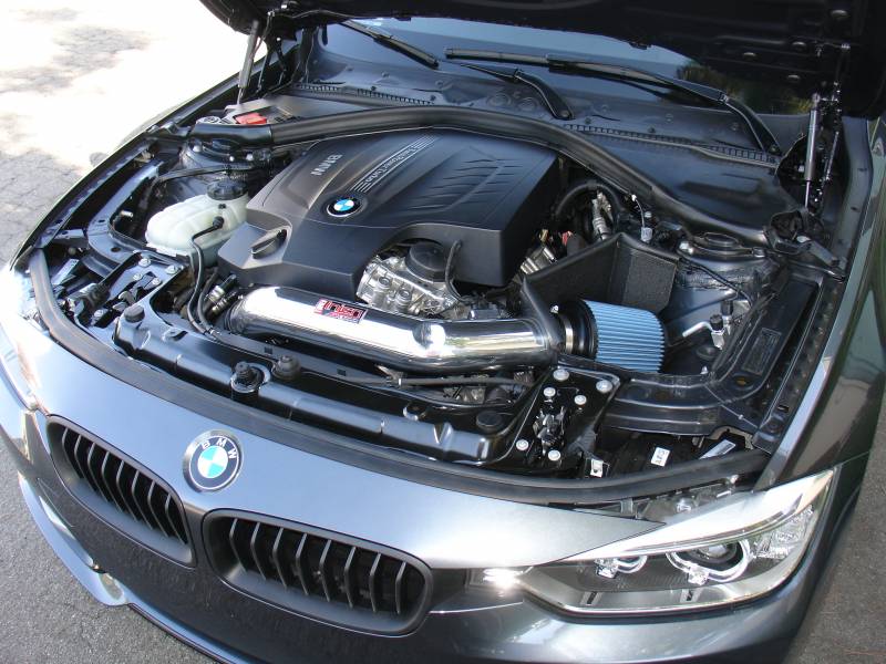 SP1128WB Injen 12-13 BMW 335i (N55) 3.0L L6 (turbo) AUTO TRANS ONLY Wrinkle Black Short Ram Intake w/ MR Tech