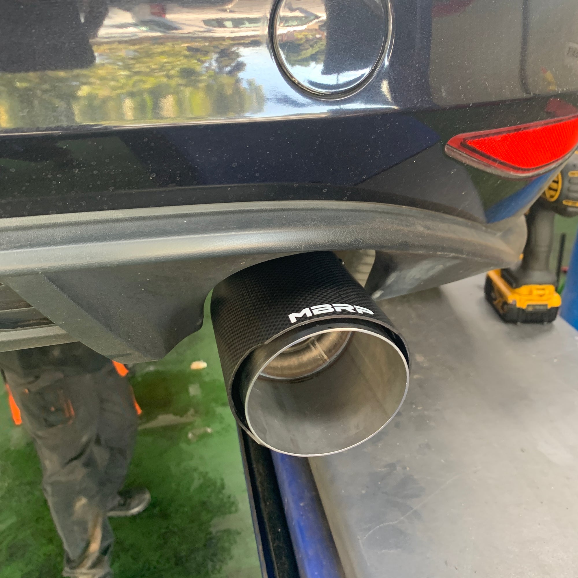 S46063CF MBRP 15-17 VW 2.0L Turbo Golf GTI MK7 3in T304 Cat Back Exhaust w/ Dual Split Rear Exit