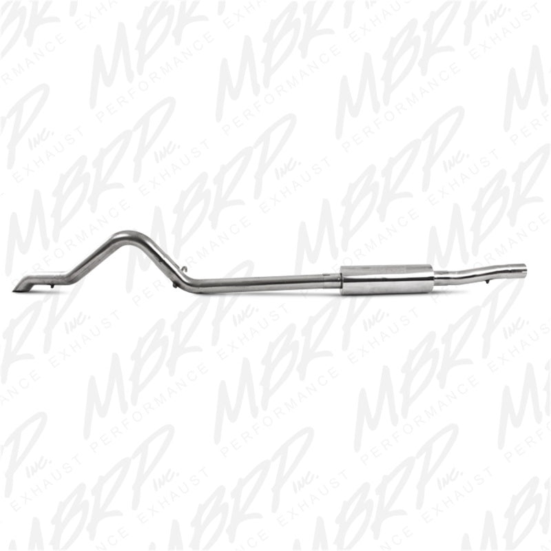 S5514409 MBRP 2007-2009 Jeep Wrangler (JK) 3.8L V6 4 dr Off-Road Tail Pipe Muffler before Axle
