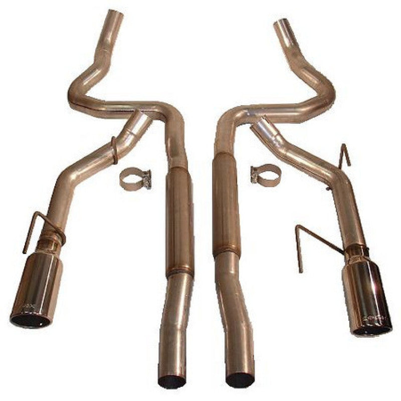 403936 ROUSH 2005-2009 Ford Mustang GT/GT500 Enhanced Sound Dual Cat-Back Exhaust Kit