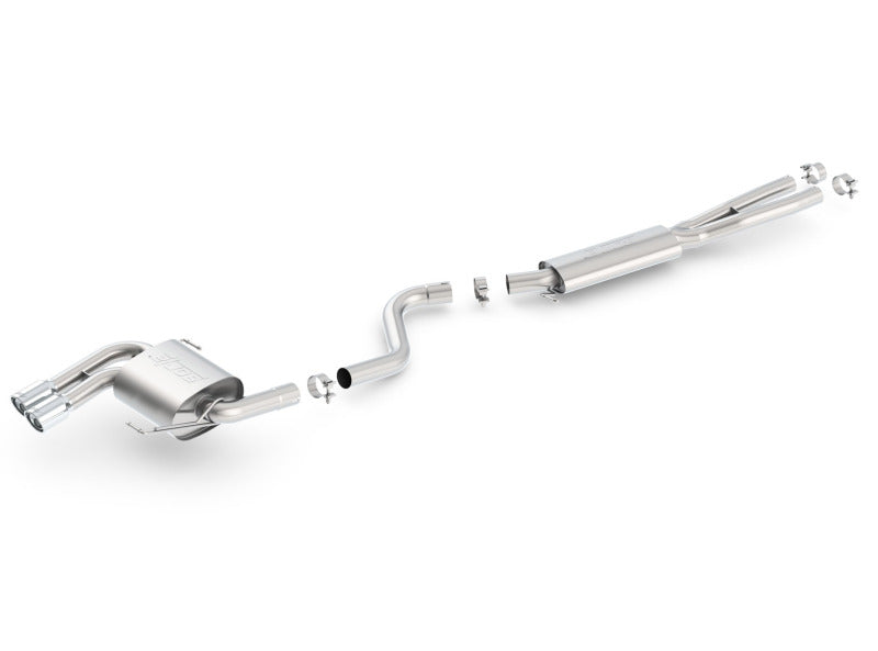 140505 Borla 08-12 BMW 328i Sdm E90 2.0L RWD Dual Left Rear Exit Touring Cat-Back Exhaust