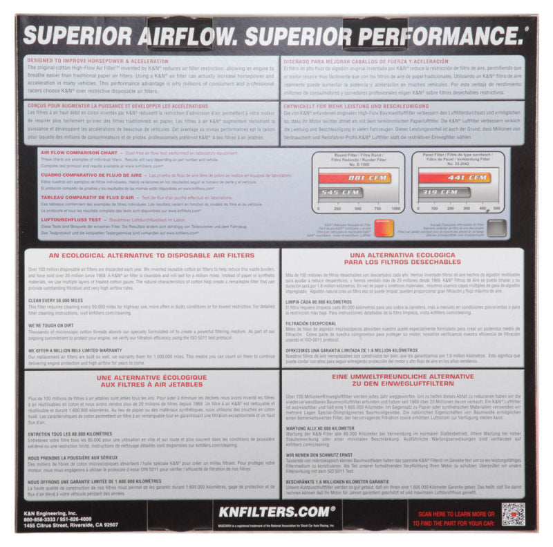 K&N   CHRYSLER PACIFICA 2004-2008