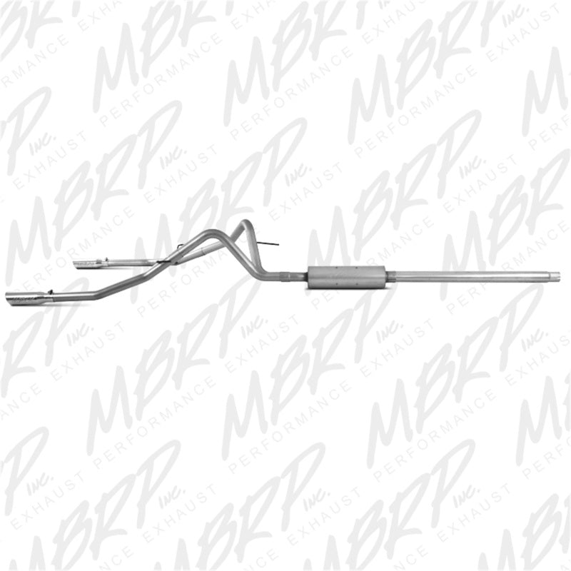 S5202AL MBRP 2004-2008 Ford F150 4.6/5.4L EC/CC-SB Cat Back Dual Split Rear