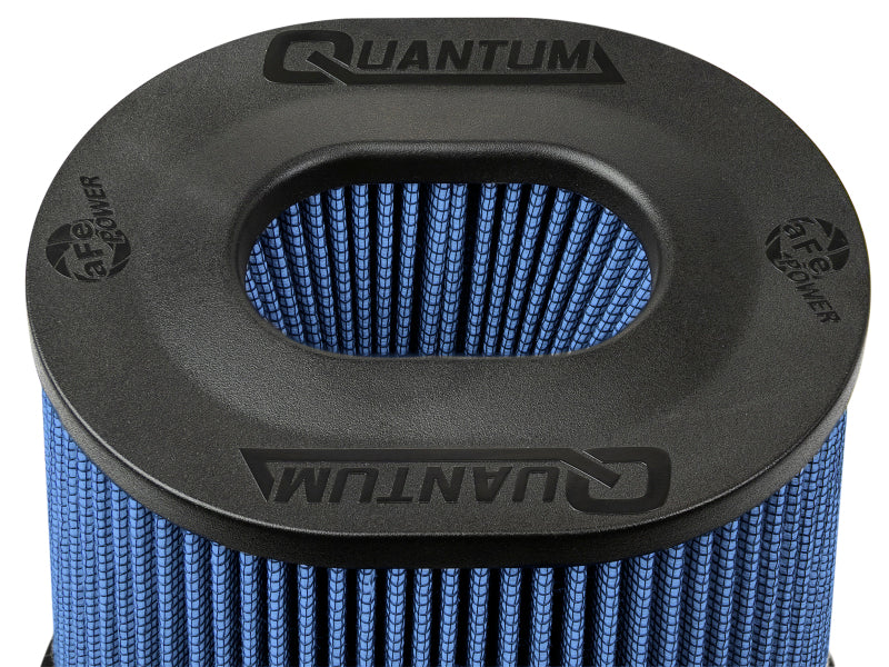 23-91132 aFe Quantum Pro-5 R Air Filter Inverted Top - 5in Flange x 8in Height - Oiled P5R