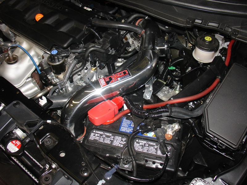 SP1571BLK Injen 12-13 Honda Civic Black Polish Tuned Air Intake w/ MR Tech/Web Nano-Fiber Dry Filter
