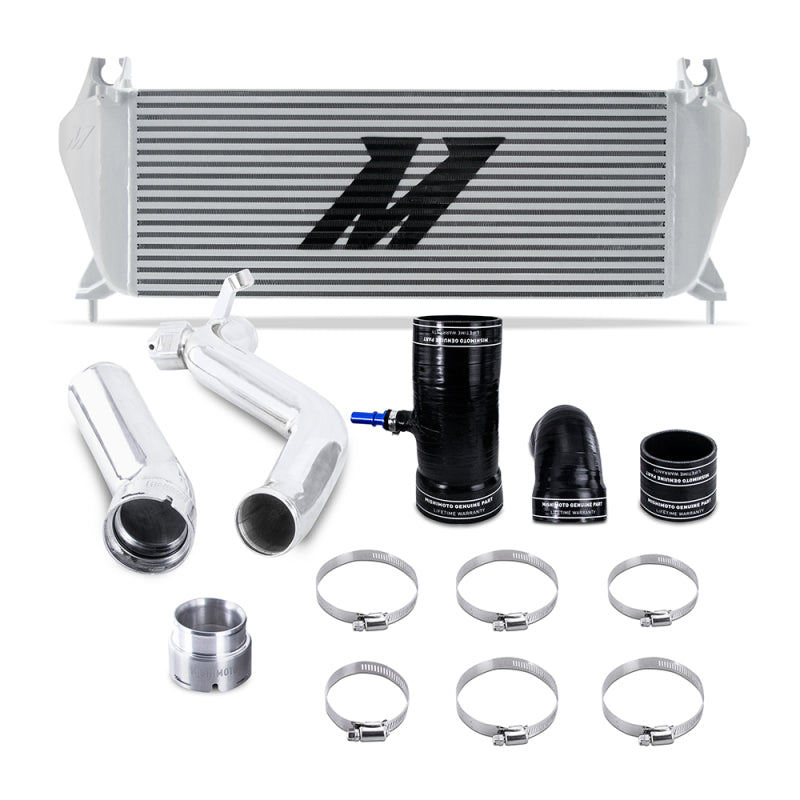 MMINT-RGR-19KSLP Mishimoto 19+ Ford Ranger 2.3L EcoBoost Intercooler Kit - Silver + Polished Pipes