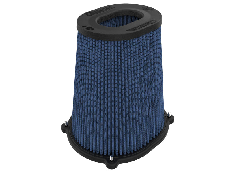 23-91133 aFe Quantum Pro-5 R Air Filter Inverted Top - 5.5inx4.25in Flange x 9in Height - Oiled P5R