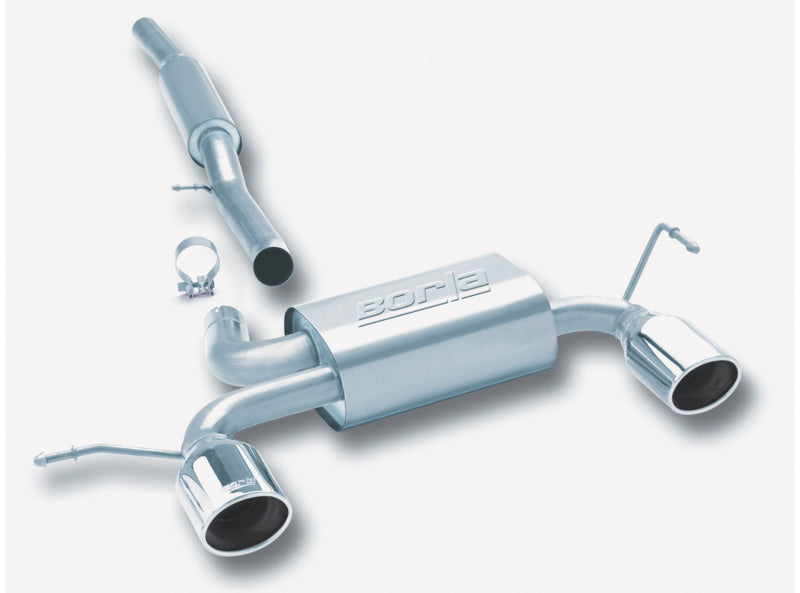 14957 Borla 01-06 Audi TT Quattro 1.8T 225HP MT AWD 2dr Single Split Rear Exit SS Catback Exhaust