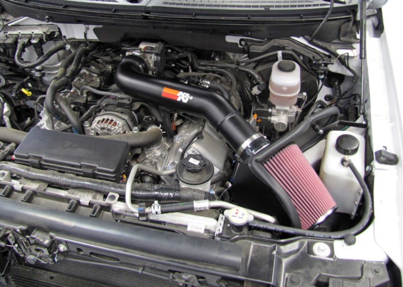 77-2579KTK K&N 10-12 Ford F150 SVT Raptor 6.2L V8 High Flow Performance Intake Kit