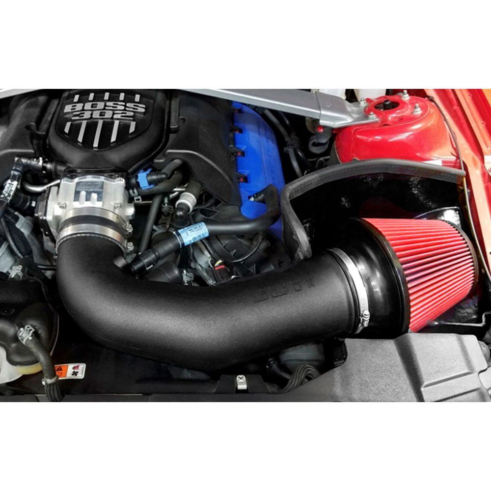 JLT 11-14 Ford Mustang GT Series 2 Black Textured Cold Air Intake Kit w/Red Filter - Tune Req ( CAI2-FMG-11 )