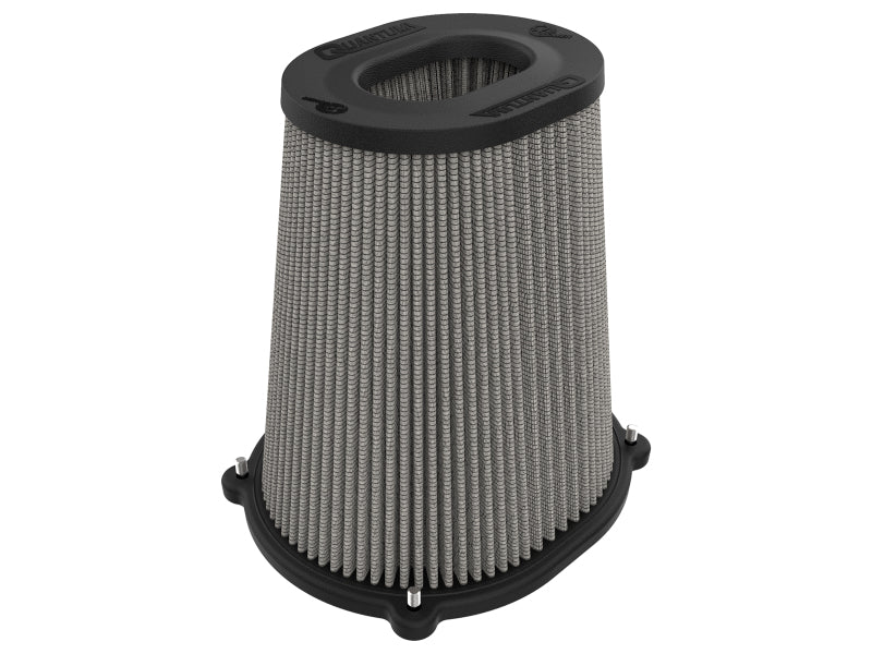 21-91133 aFe Quantum Pro DRY S Air Filter Inverted Top - 5.5inx4.25in Flange x 9in Height - Dry PDS