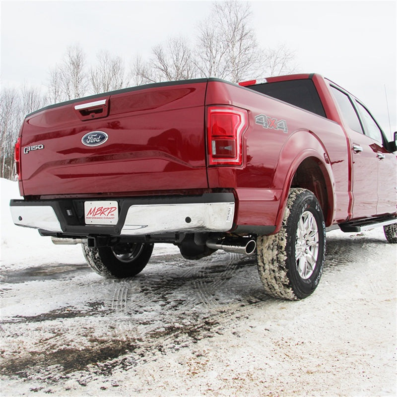 S5257409 MBRP 2015 Ford F-150 5.0L 3in Cat Back Dual Split Side Exit T409 Exhaust System