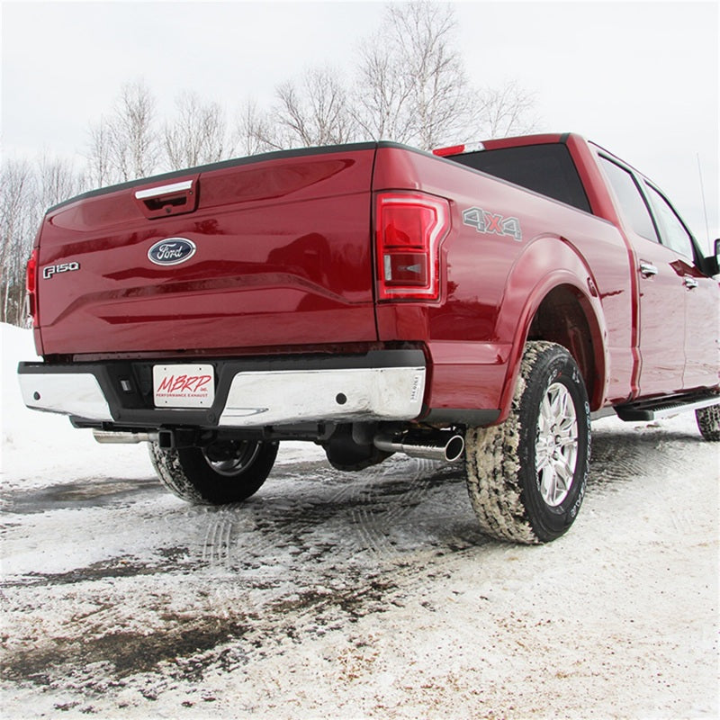 S5257AL MBRP 2015 Ford F-150 5.0L 3in Cat Back Dual Split Side Exit AL Exhaust System