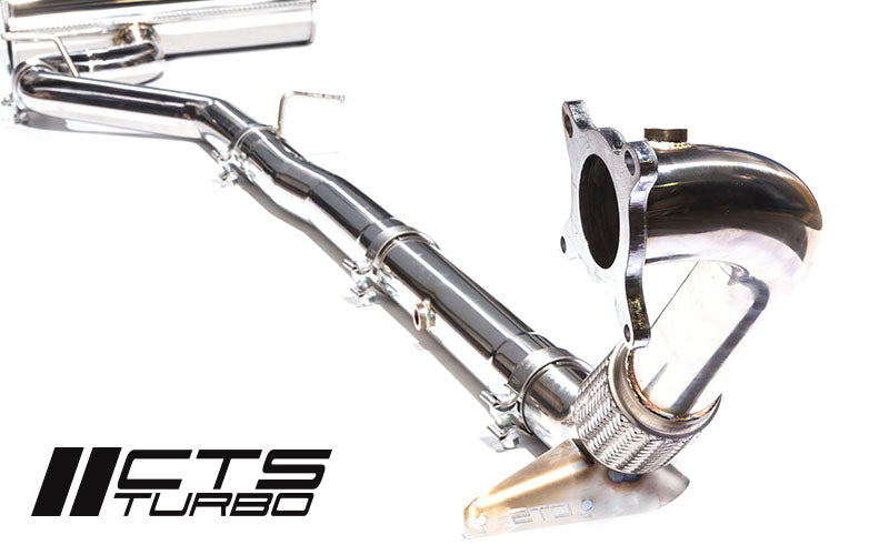 CTS Turbo VW MK6 Golf R 3" Turbo Back Exhaust High-Flow Cat CTS Turbo EXH-TB-0010-CAT