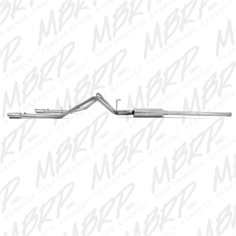 S5126409 MBRP 2006-2008 Dodge Ram Hemi 1500 5.7L SC/CC-SB Cat Back Dual Split Rear