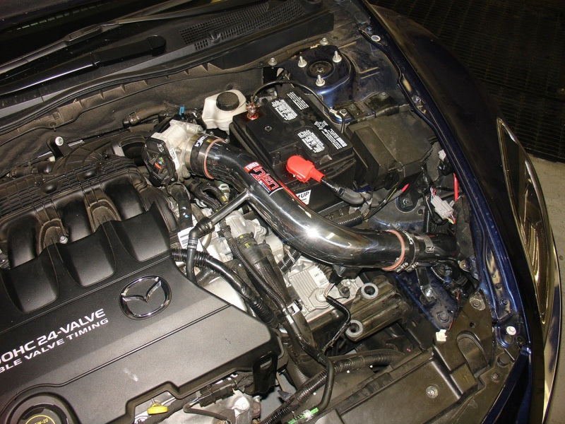 SP6069BLK Injen 09-10 Mazda 6 3.7L V6 Black Tuned Cold Air Intake w/ MR Tech and Web Nano-Fiber Dry Filter
