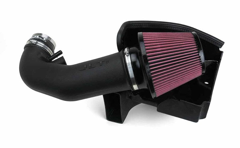 JLT 11-14 Ford Mustang GT Series 2 Black Textured Cold Air Intake Kit w/Red Filter - Tune Req ( CAI2-FMG-11 )