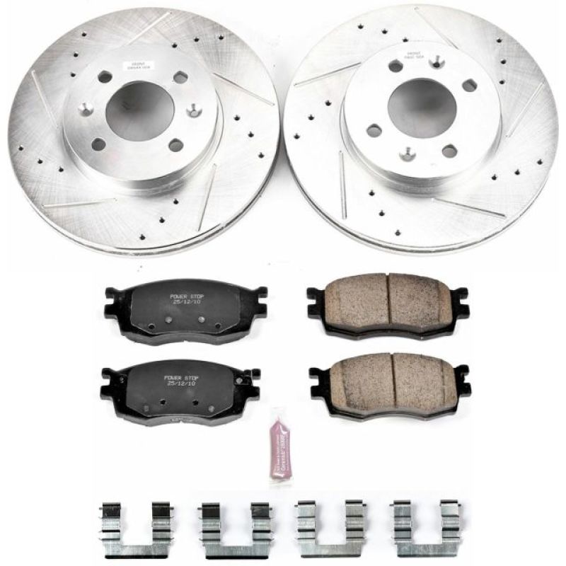 Power Stop 06-11 Hyundai Accent Kit Frenos Z23 EVO - DELANTERO
