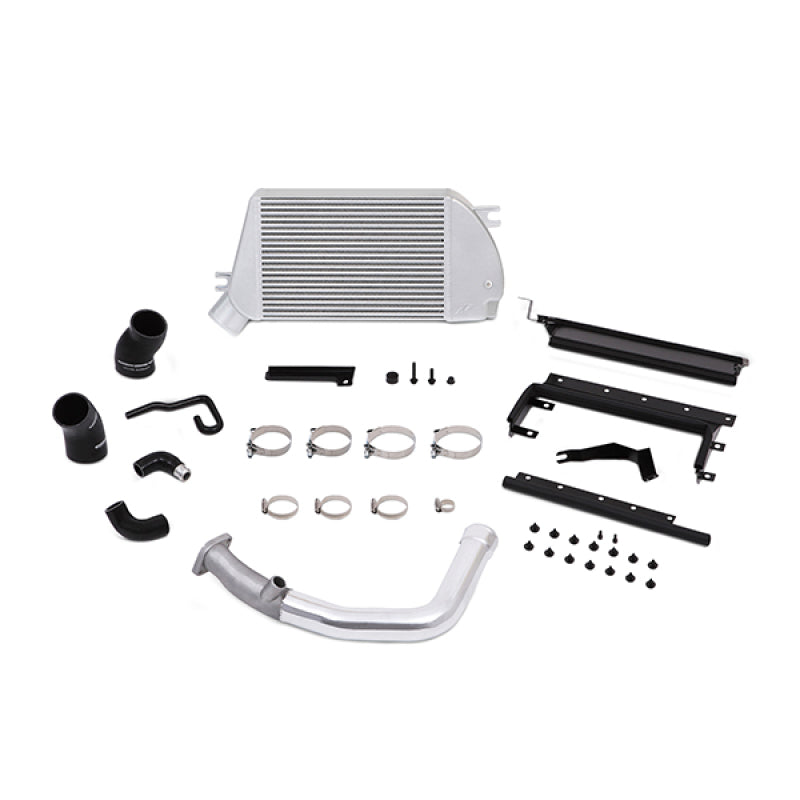MMTMIC-WRX-15PSL Mishimoto 2015 Subaru WRX Top-Mount Intercooler Kit - Powder Coated Silver & Polished Pipes