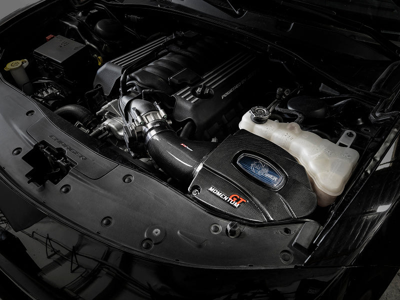 58-10003R aFe Momentum Black Series Carbon Fiber Pro 5R Air Intake System 11-19 Dodge Charger SRT8 6.4L
