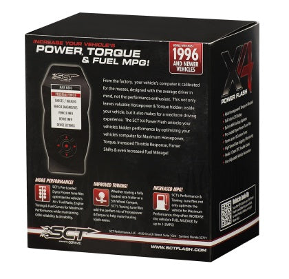 7015 SCT 96-14 FORD Auto y Camioneta (Bencina & Diesel) Programmer (Excl Ford Fiesta)