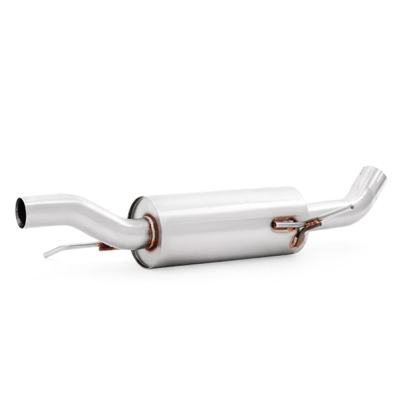 MMEXH-FIST-14RBT Mishimoto 14-16 Ford Fiesta ST 1.6L 2.5in Stainless Steel Resonated Cat-Back Exhaust w/ Burnt Ti