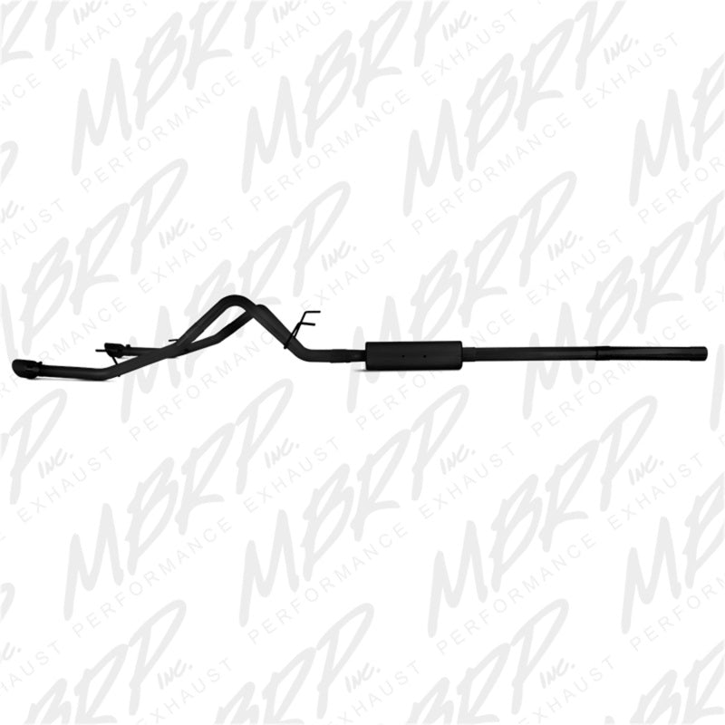 S5146BLK MBRP 09-14 Dodge Ram 1500 5.7L Cat-Back Dual Split Rear (Through Stock Bumper) AL - Black