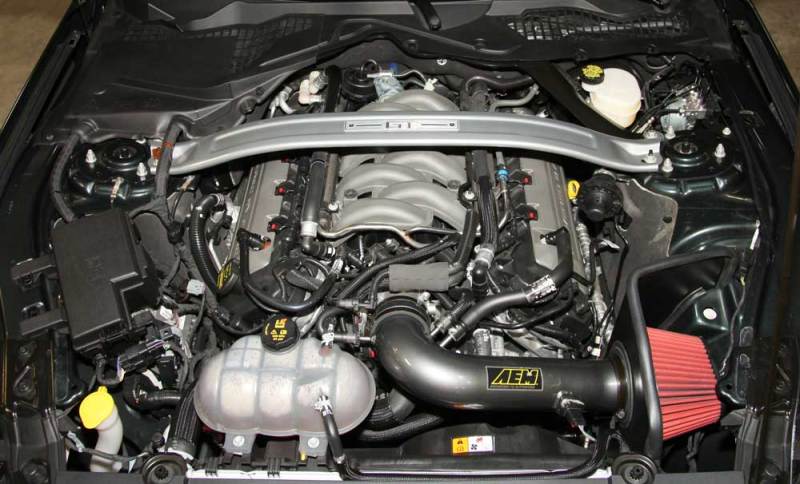 21-745C AEM 2015 Ford Mustang GT 5.0L V8 - Cold Air Intake System - Gunmetal Gray
