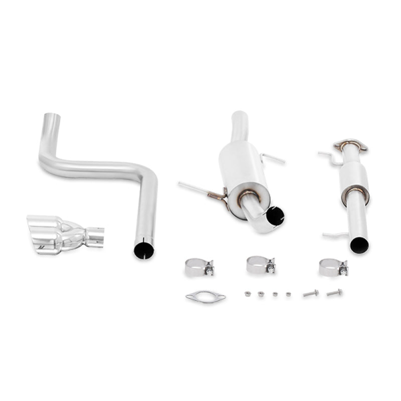 MMEXH-FIST-14RP Mishimoto 14-16 Ford Fiesta ST 1.6L 2.5in Stainless Steel Resonated Cat-Back Exhaust w/ Polish Tips