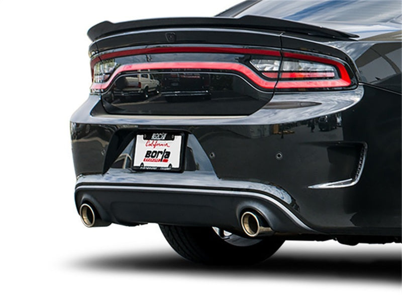 140669 Borla 15-16 Dodge Charger Hellcat 6.2L V8 ATAK Catback Exhaust w/ Valves No Tips Factory Valance