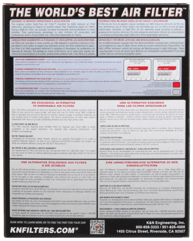 K&N 2020 Hyundai Venue L4-1.6L F/I