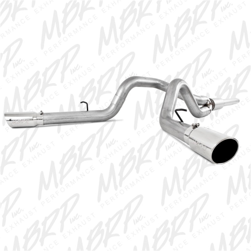 S5208AL MBRP 1999-2004 Ford F-250/350 V-10 Cat Back 4 Dual Split Side