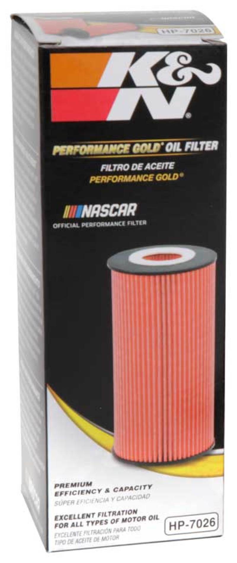 HP-7026 K&N Performance Oil Filter for 14-17 Dodge Durango 3.6L / 14-17 Jeep Grand Cherokee 3.6L