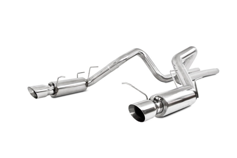 S7264409 MBRP 11-14 Ford Mustang GT 5.0L Dual Split Rear Race Version T409 3in Cat Back Exhaust System