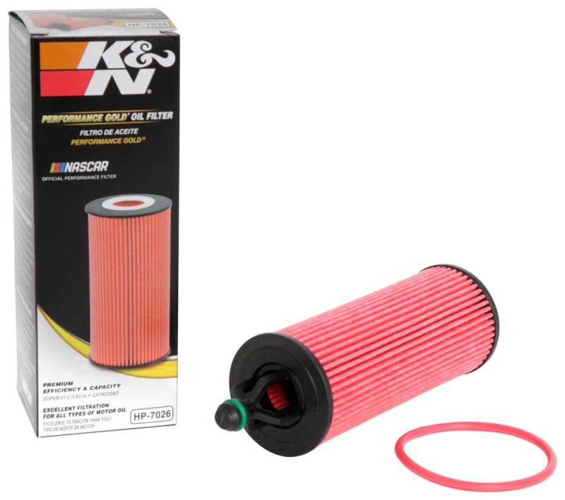 HP-7026 K&N Performance Oil Filter for 14-17 Dodge Durango 3.6L / 14-17 Jeep Grand Cherokee 3.6L