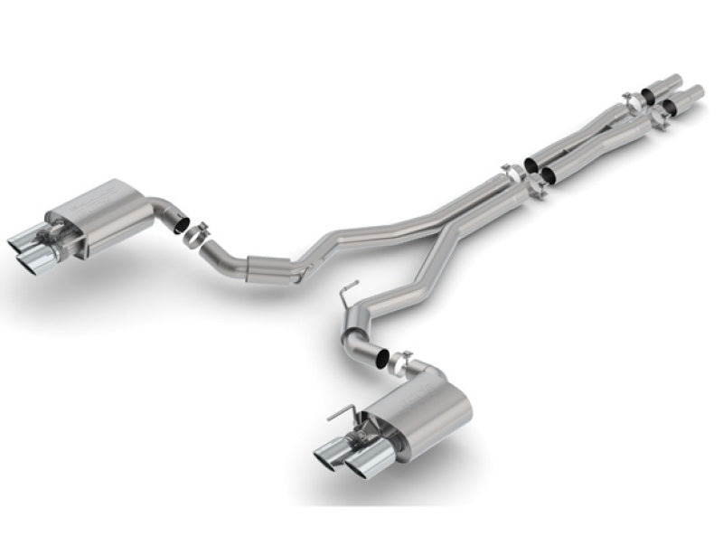 140742 Borla 2018 Ford Mustang GT 5.0L AT/MT 3in S-Type Catback Exhaust w/ Valves