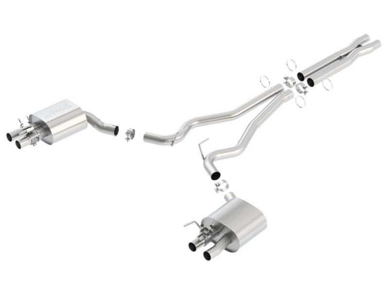 140684 Borla 15-16 Ford Mustang Shelby GT350 5.2L ATAK Cat Back Exhaust (Uses Factory Valence)