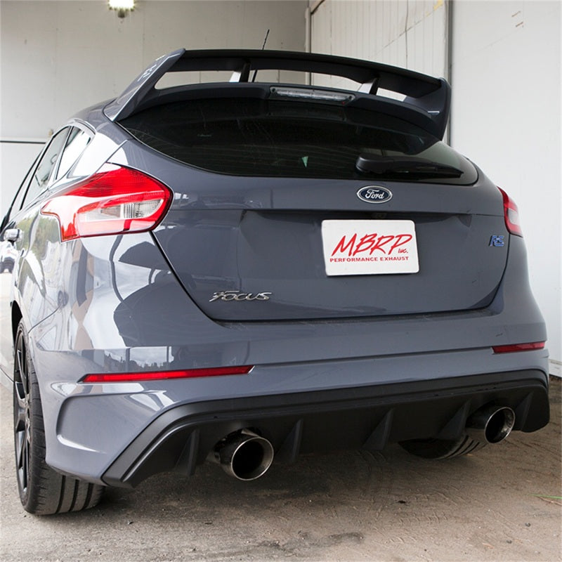S4203AL MBRP 2016+ Ford Focus RS 3in Aluminized Dual Outlet Cat-Back Exhaust
