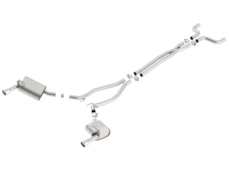 140526 Borla 14-15 Camaro 3.6L V6 Single Split Rear Exit Touring Catback Exhaust