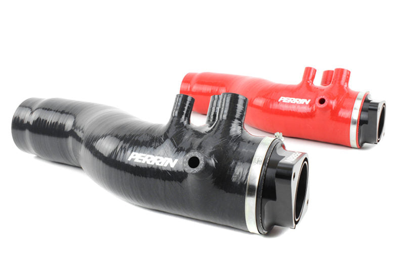 Perrin 2015+ Subaru WRX BLACK 3in Turbo Inlet Hose w/ Nozzle / PSP-INT-424BK